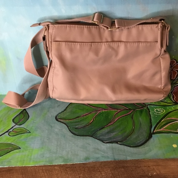 Tan Colored Purse with Gold Zipper detail. - Picture 2 of 5